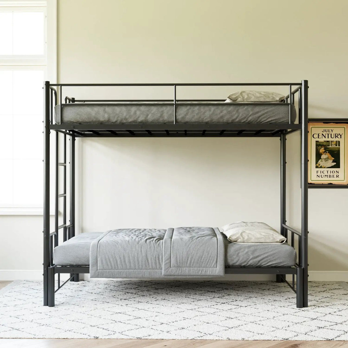Twin Size Metal Pull-Out Bunk Bed by HouseOfZazla