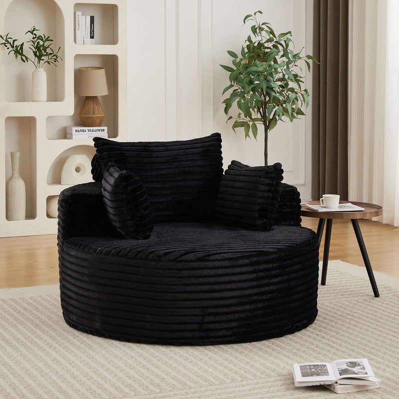 Modern Single Sofa With Backrest Pillow For Living Room by HouseOfZazla