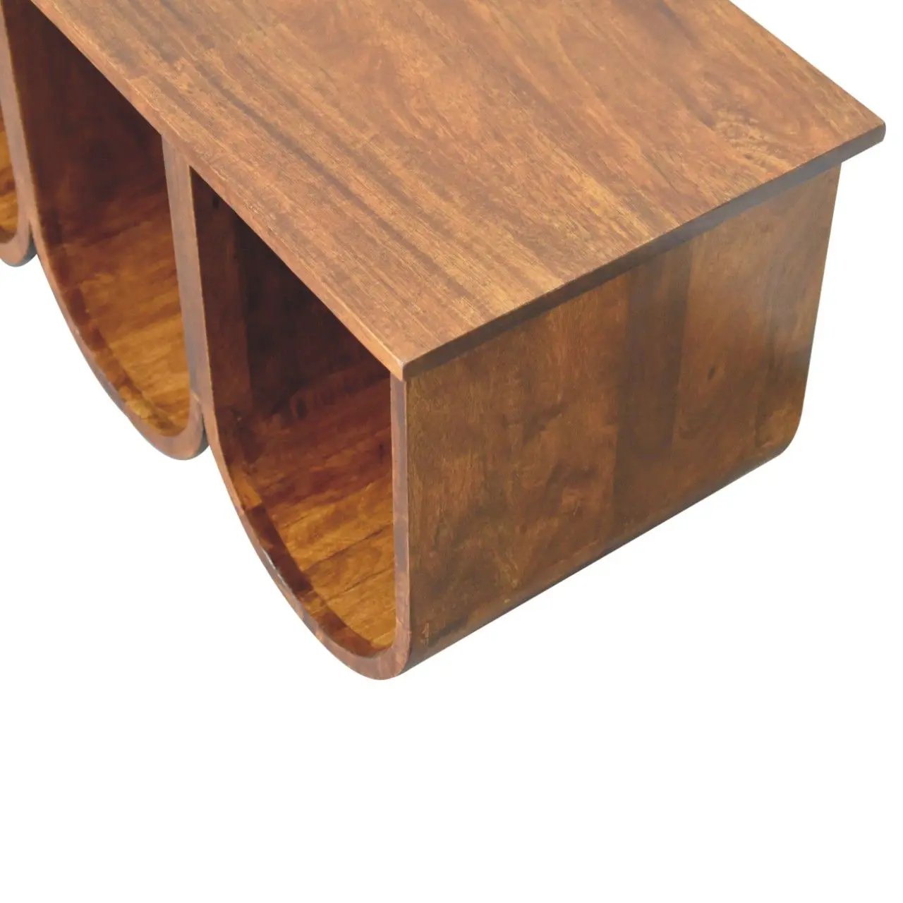 Triple Open Style Coffee Table - Beige / Brown by HouseOfZazla