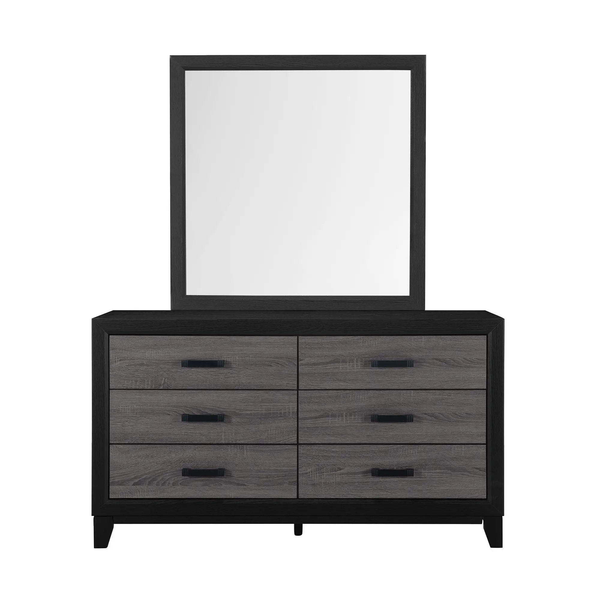 Soluto - Mirror - Gray / Black by Unique Piece Furniture
