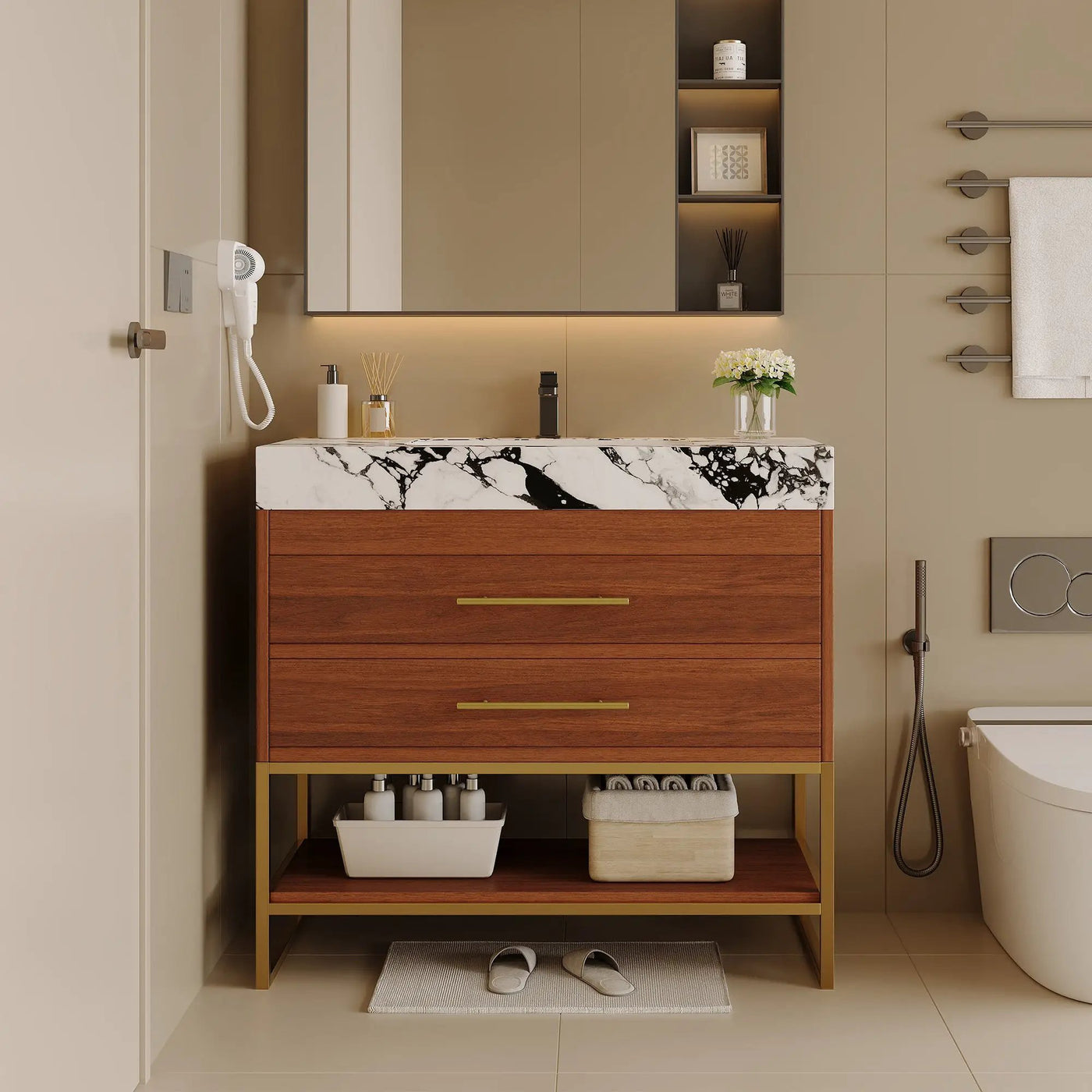 29.9" Modern Free-standing Bathroom Vanity by HouseOfZazla