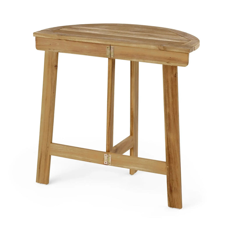 Outdoor 3 Piece Half Round Folding Bistro Set by HouseOfZazla