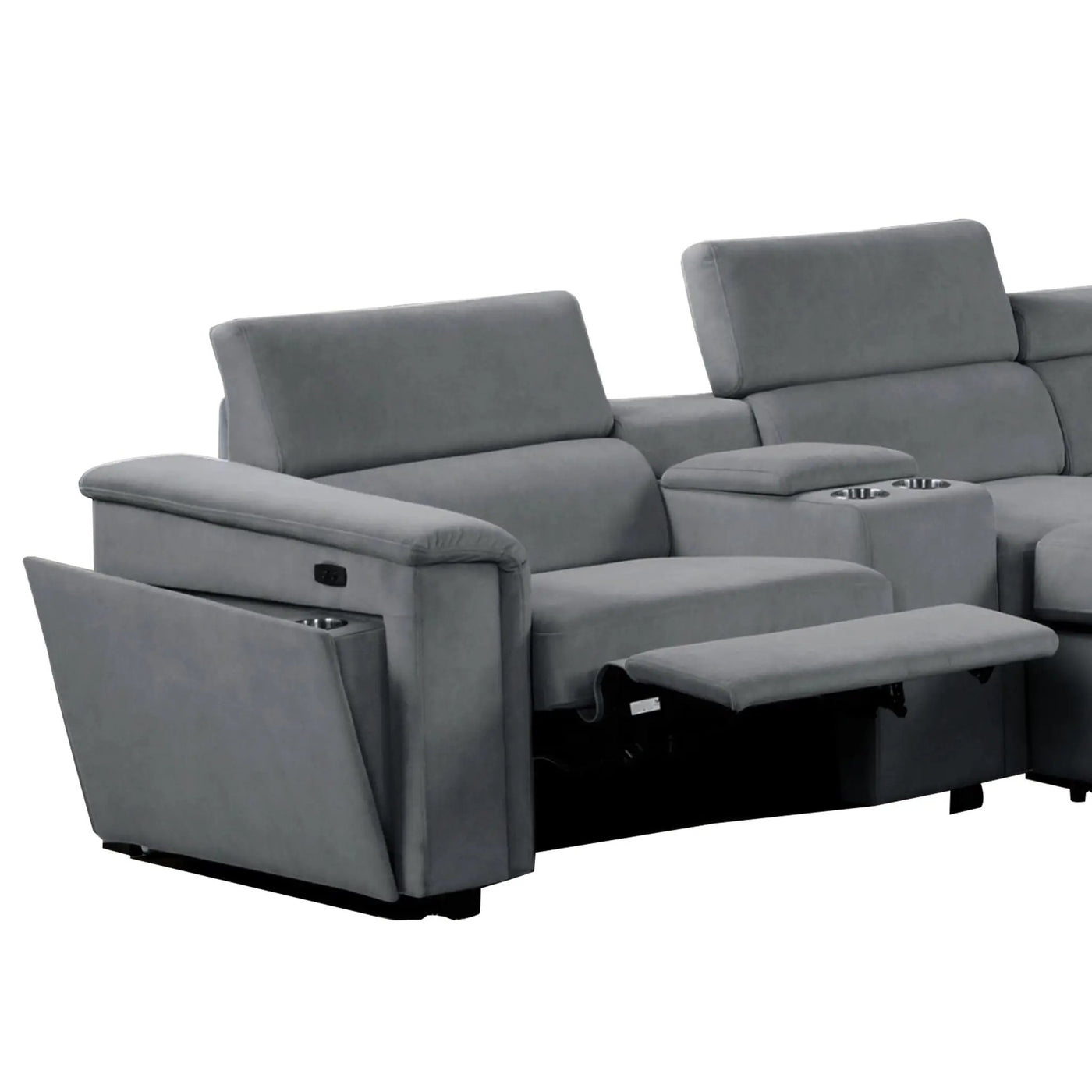 Harvey - Power Recliner Sleeper Sectional by HouseOfZazla