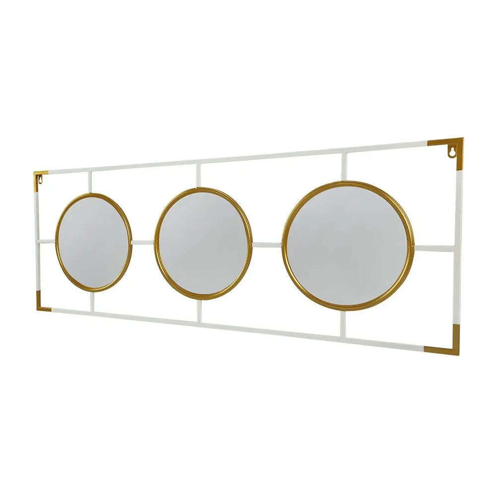 3 Mirror Piece Wall Mirror InRectangular Frame, Home Wall Decor For Bedroom Living Room by Unique Piece Furniture