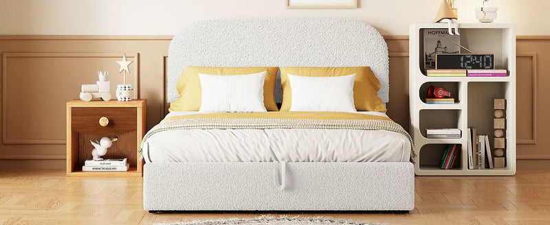 Upholstered Platform Bed With Hydraulic Storage System by HouseOfZazla