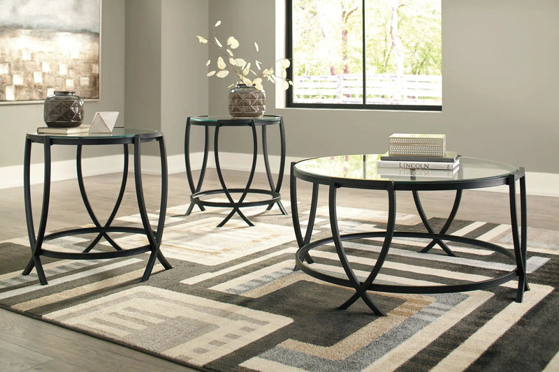 Tarrin - Occasional Table Set (Set of 3) - Black by Unique Piece Furniture