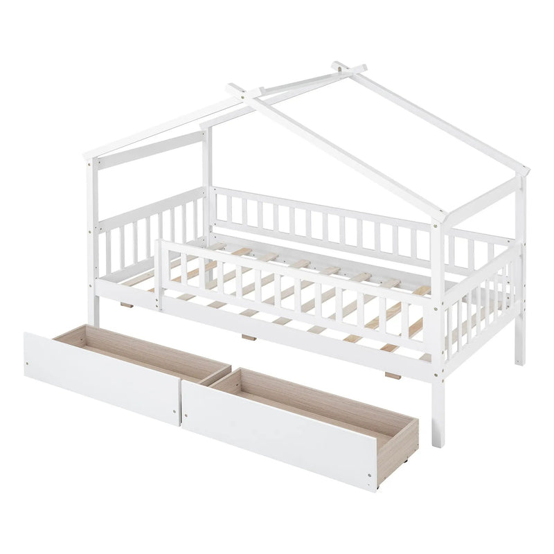House Bed With 2 Drawers by HouseOfZazla