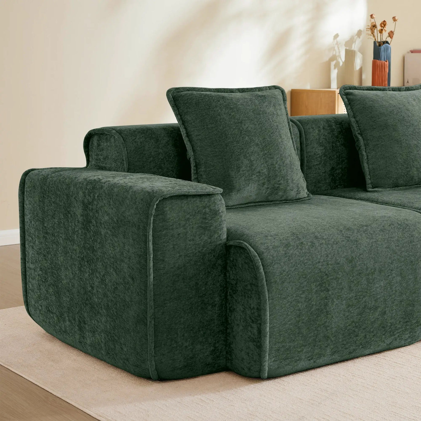 Streamlined Design Modular 2 Seat L Shape Sectional Sofa by HouseOfZazla