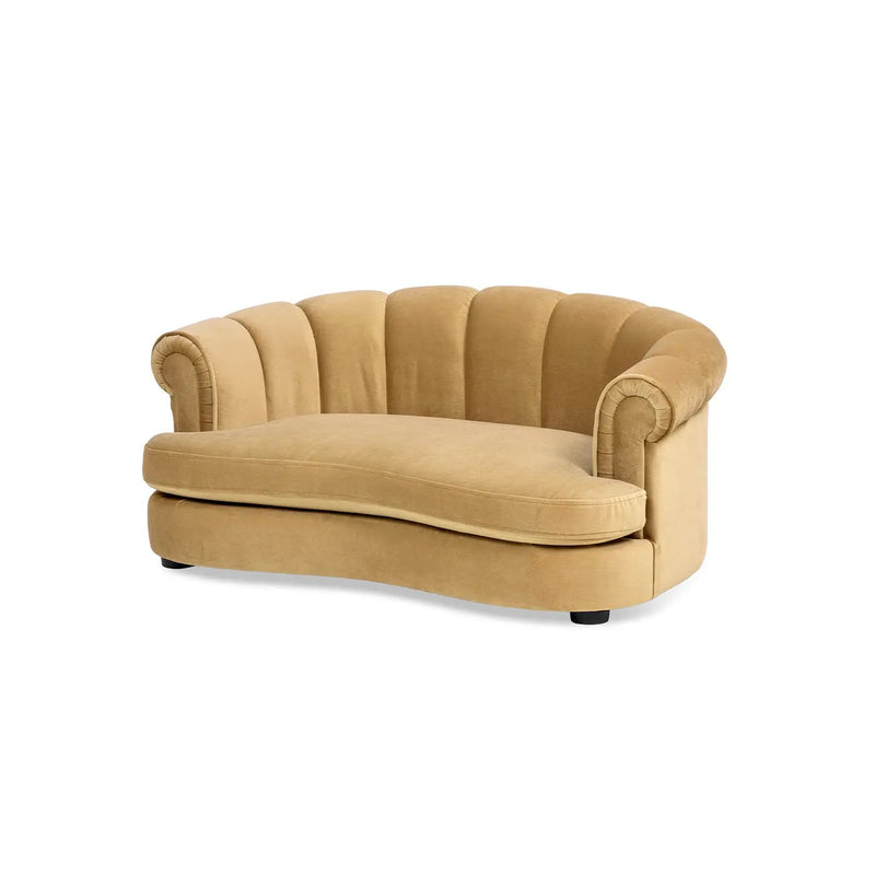 Halle 35.5" Rolled Arm Channel-Tufted Dog Sofa Bed by HouseOfZazla