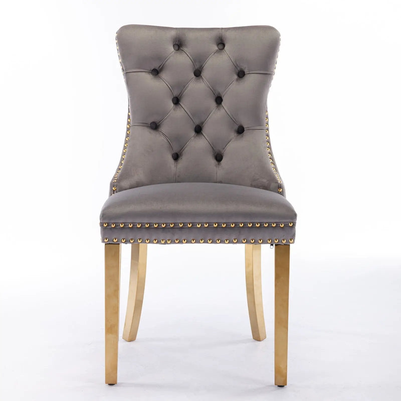 Nikki - Modern, High-End Tufted Dining Chair (Set of 2) by HouseOfZazla