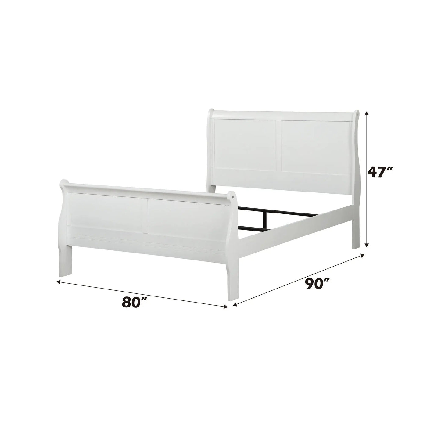 Louis Philippe Sleigh Bedroom Set by HouseOfZazla