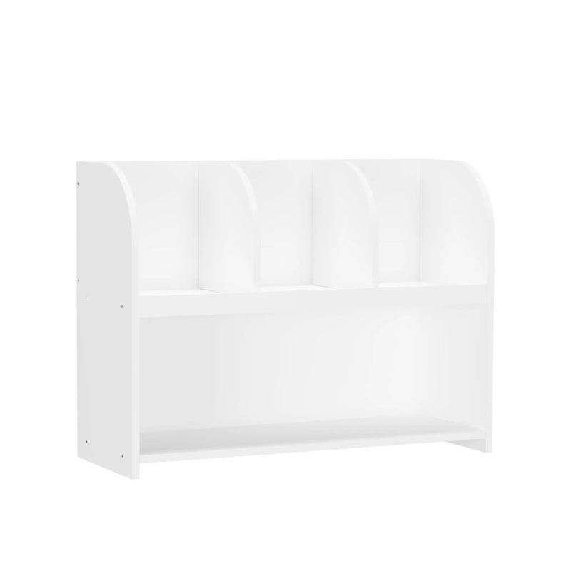 Bookcase With 4 Compartments, Storage Shelf For Toys And Books - White by Unique Piece Furniture