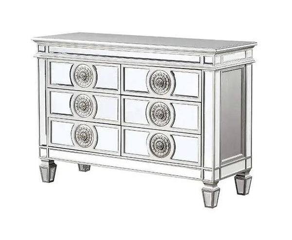 Varian - 34" Server - Mirrored & Antique Platinum