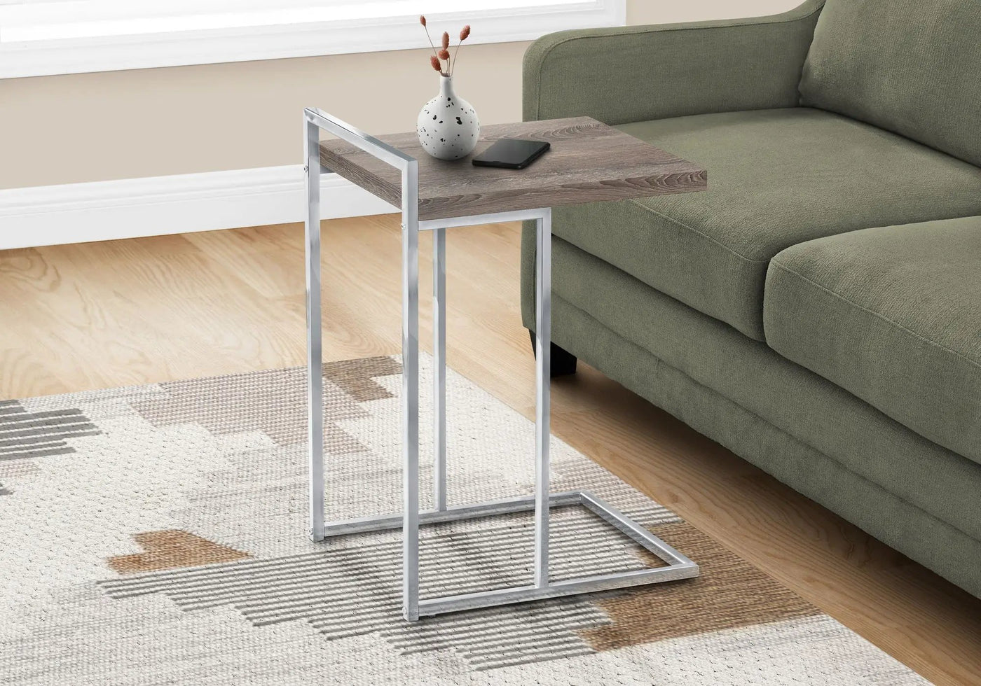 Accent Table, C - Shaped, Contemporary & Modern by Unique Piece Furniture