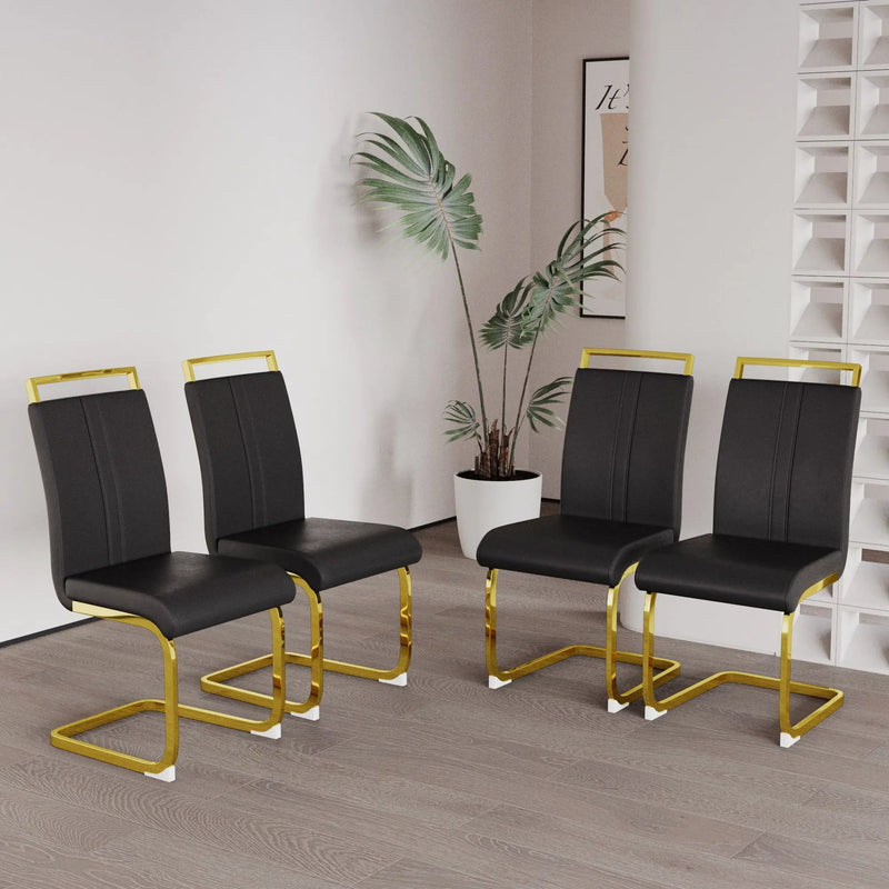 Side Dining Room Chair, Padded Seat High Back by HouseOfZazla