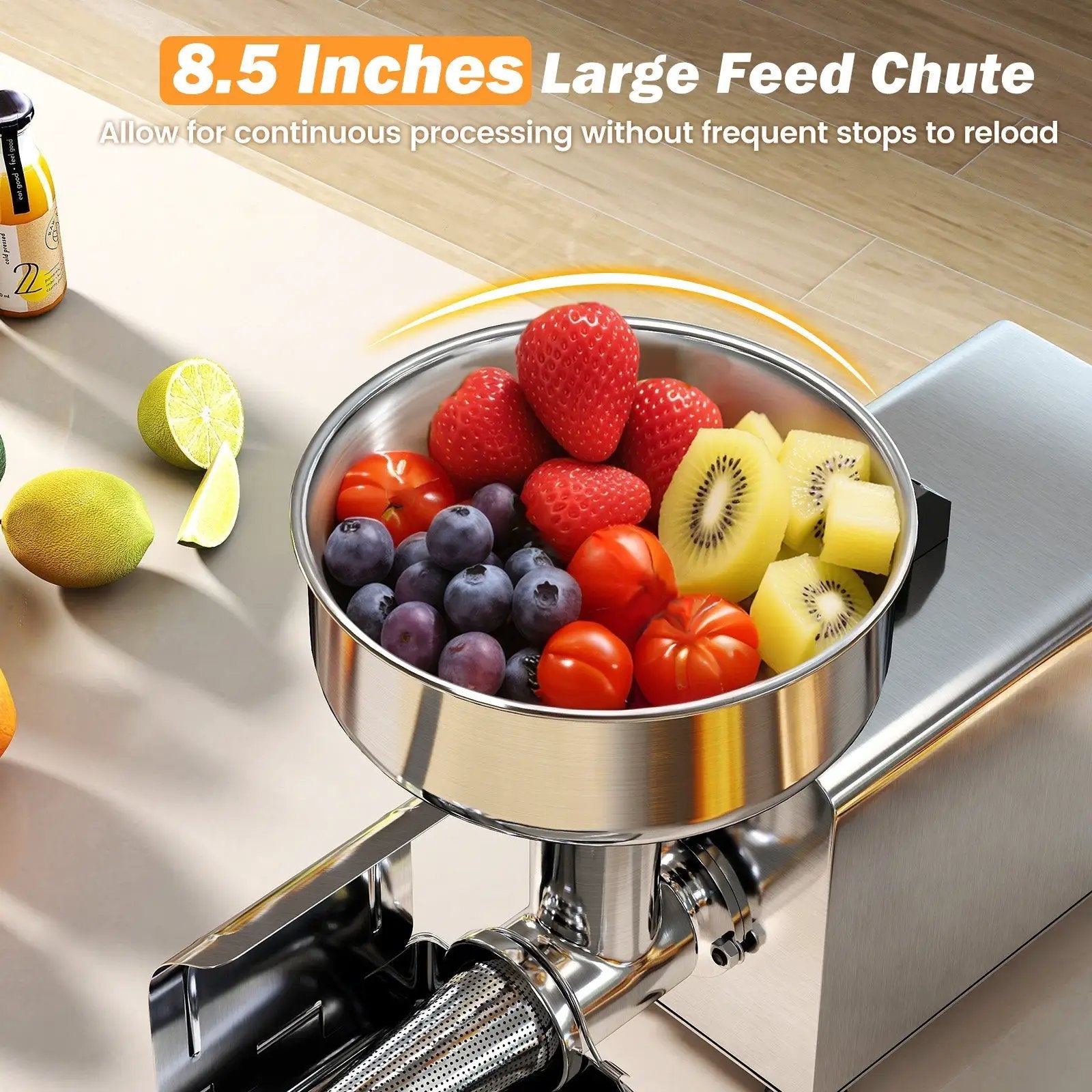 450W Electric Tomato Strainer Commercial Grade Food Mill Stainless Steel Sauce Maker by DirectDeals