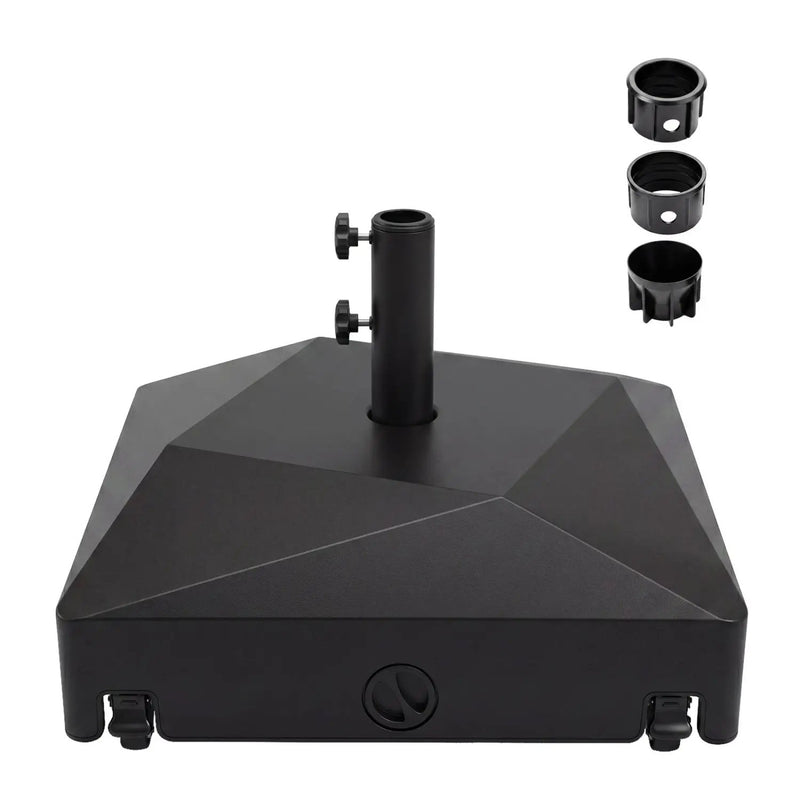 154lbs Mobile Fillable Patio Umbrella Base with 4 Wheels by DirectDeals