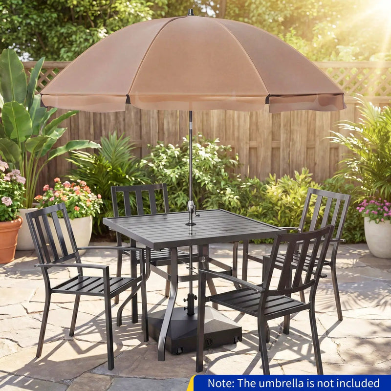 154lbs Mobile Fillable Patio Umbrella Base with 4 Wheels by DirectDeals