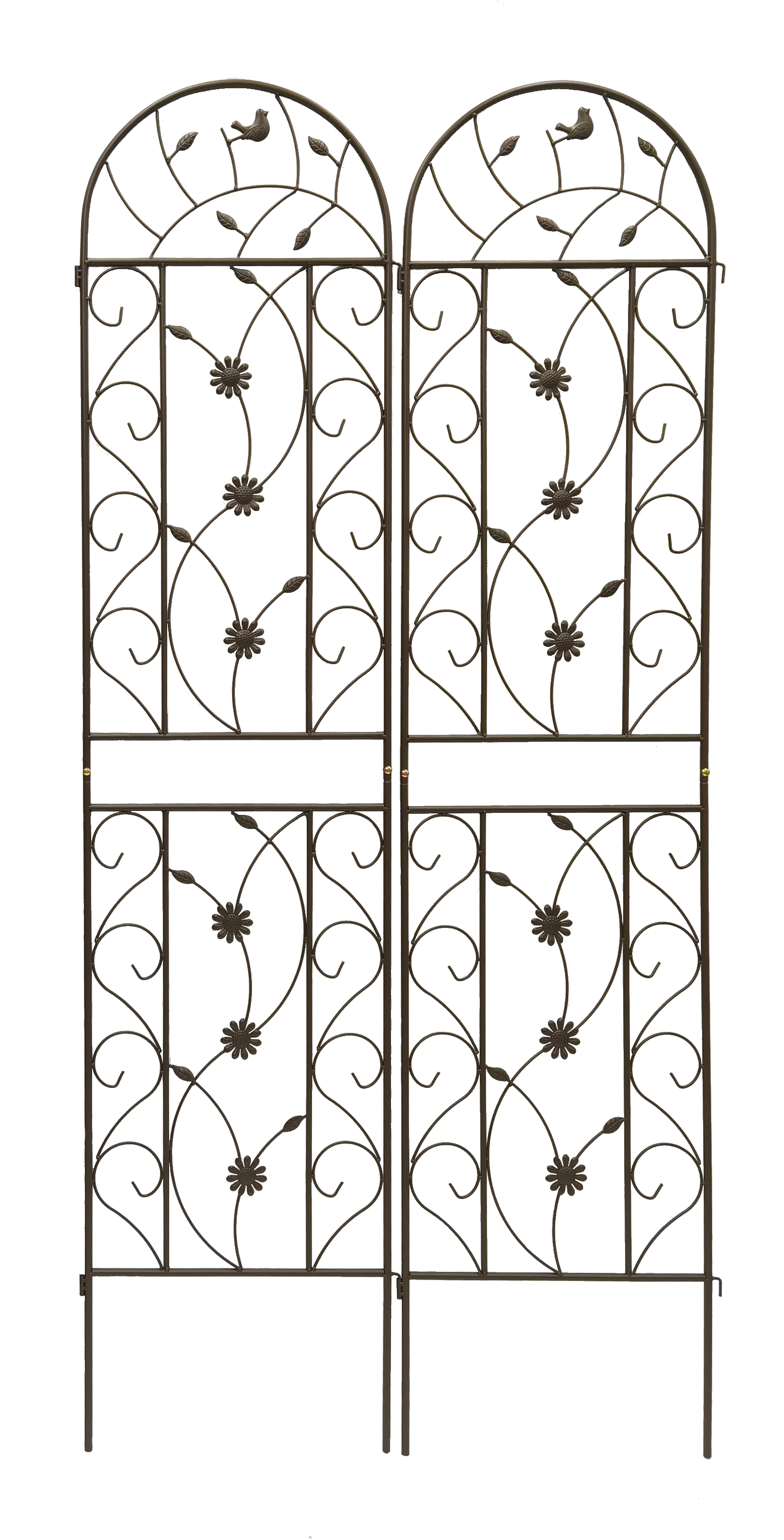 4 Pack Metal Garden Trellis 86.7" x 19.7" Rustproof for Climbing Plants by HouseOfZazla