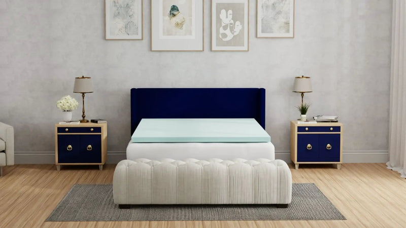 Omne Sleep Plush 3 Inch Queen Memory Foam Cooling Mattress Topper by HouseOfZazla