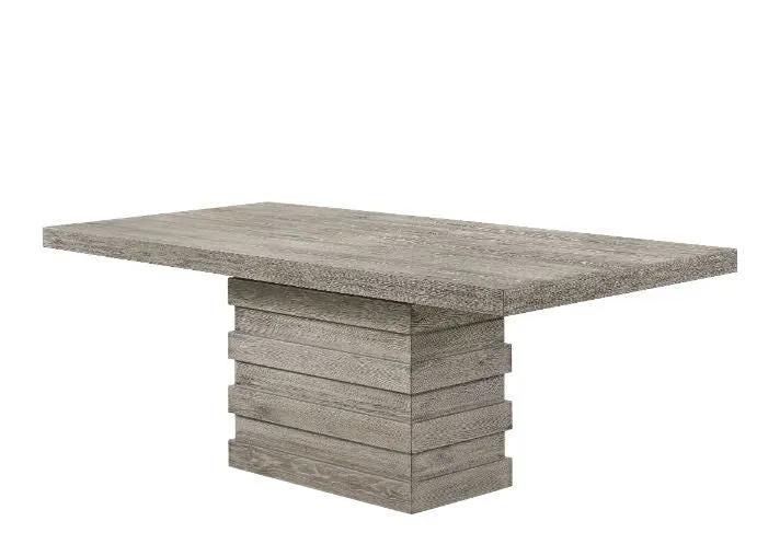 Faustine - Dining Table - Salvaged Light Oak by Unique Piece Furniture