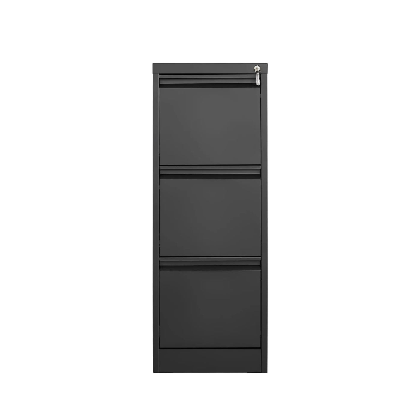 Durable Metal 3 Drawer File Cabinet With Lock For Office Storage by Unique Piece Furniture