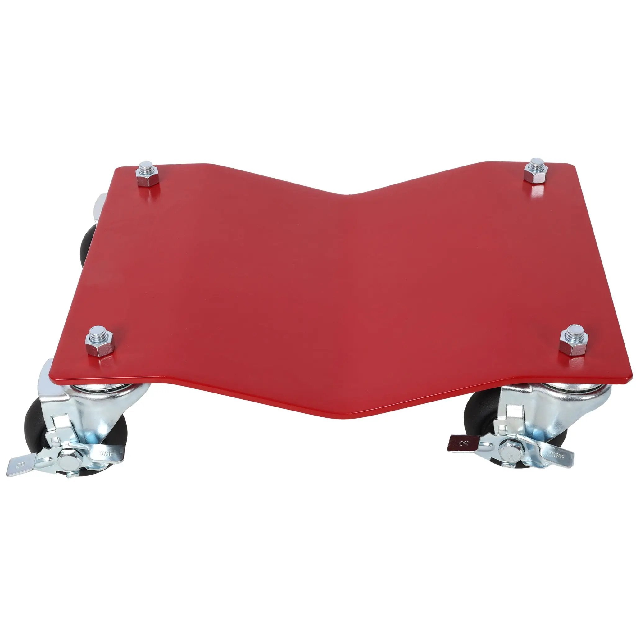 Heavy Duty Steel Vehicle Dollies with Brakes, 2500Lbs Capacity by HouseOfZazla