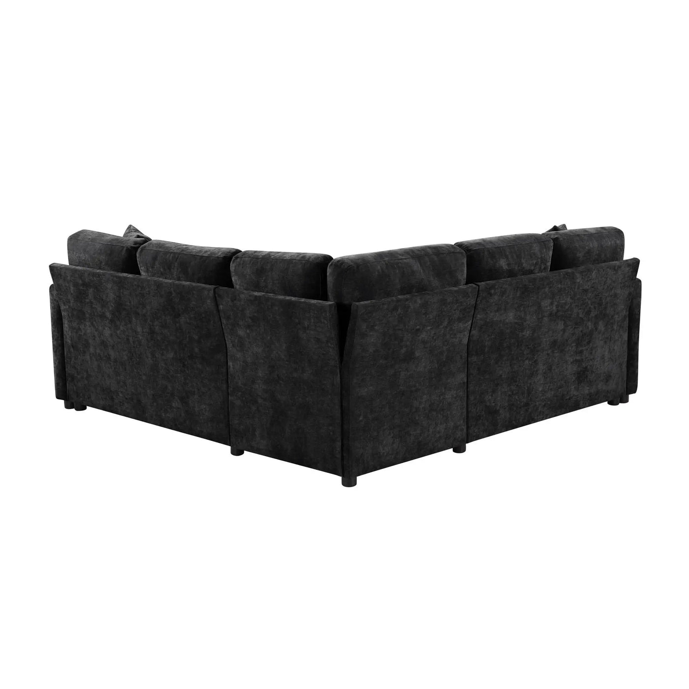 Modern L Shaped Sectional Sofa Bed With Hidden Storage Upholstery by HouseOfZazla