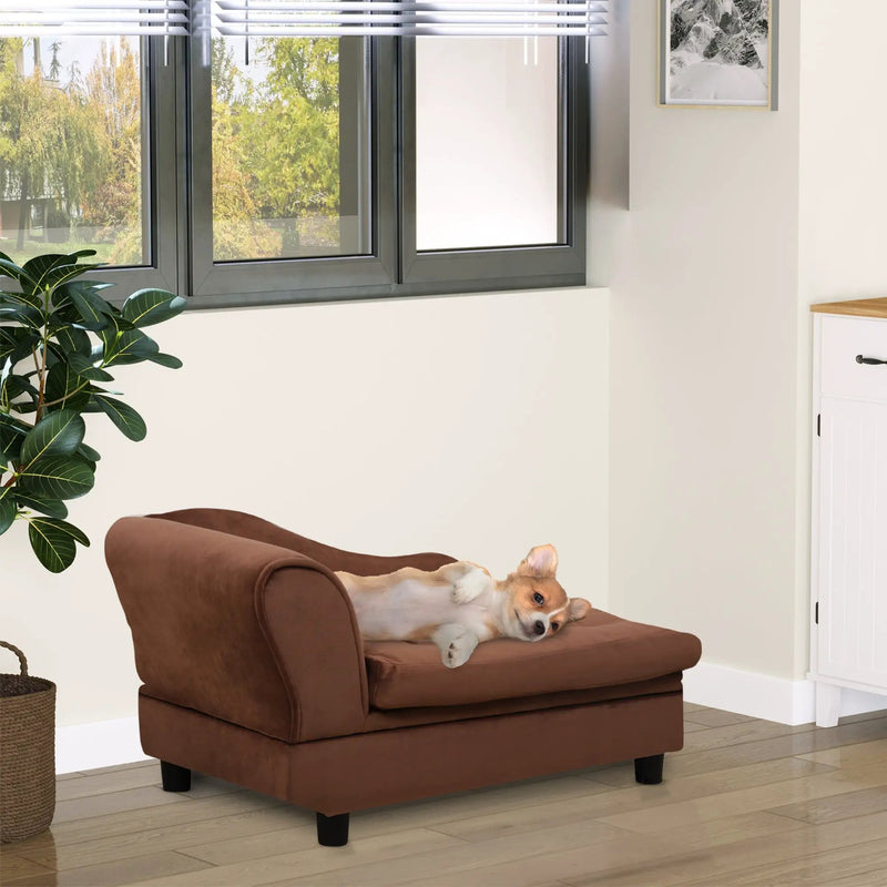 PawHut Luxury Fancy Dog Bed for Small Dogs with Hidden Storage by HouseOfZazla