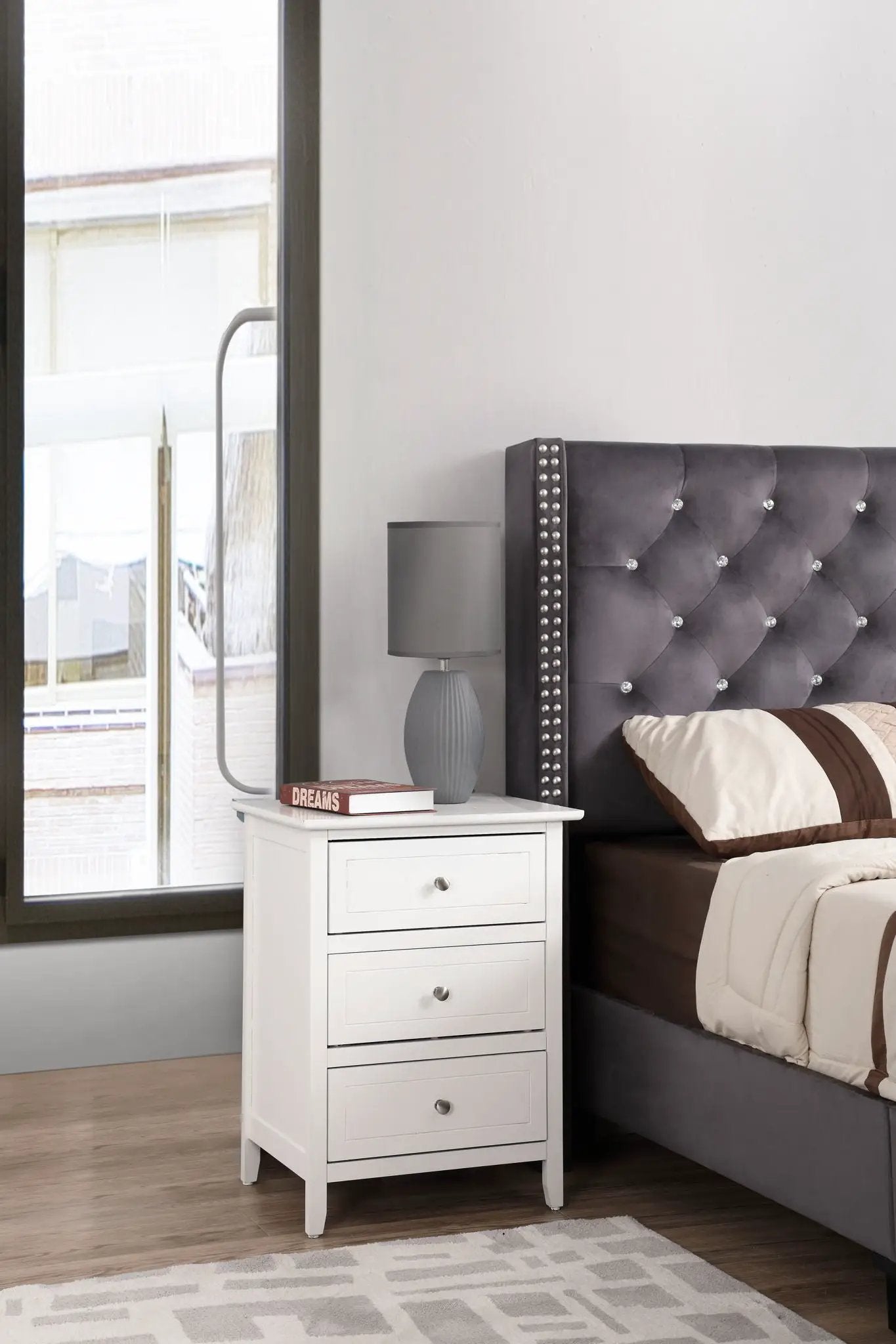 Daniel - 3 Drawer Nightstand by HouseOfZazla