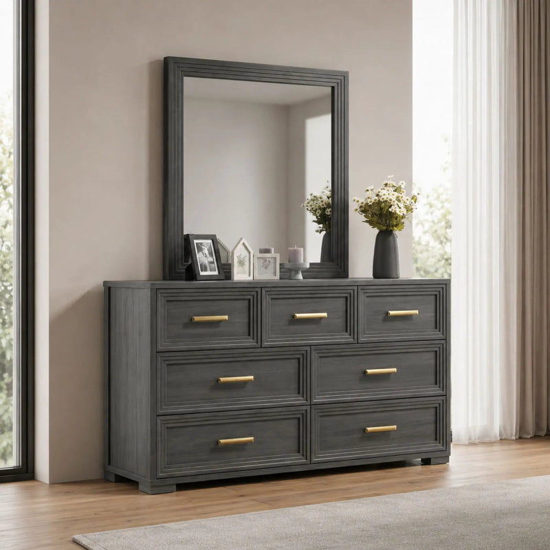 Colorado - Bedroom Set With Upholstered LED Headboard by HouseOfZazla