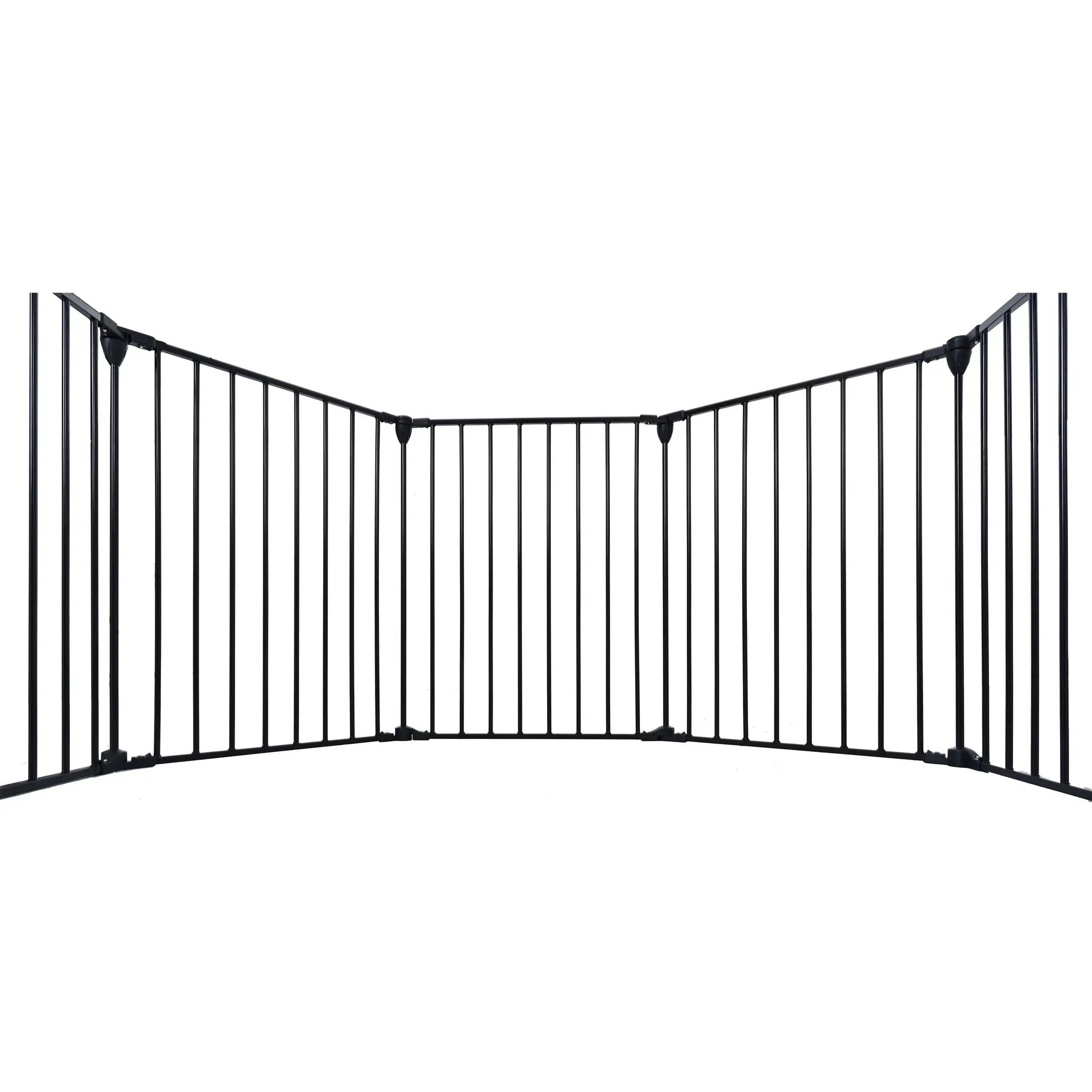 Adjustable Safety Gate Play Yard Metal Doorways Fireplace Fence Christmas Tree Fence Gate For House Stairs Gate Prohibited Area Fence by HouseOfZazla