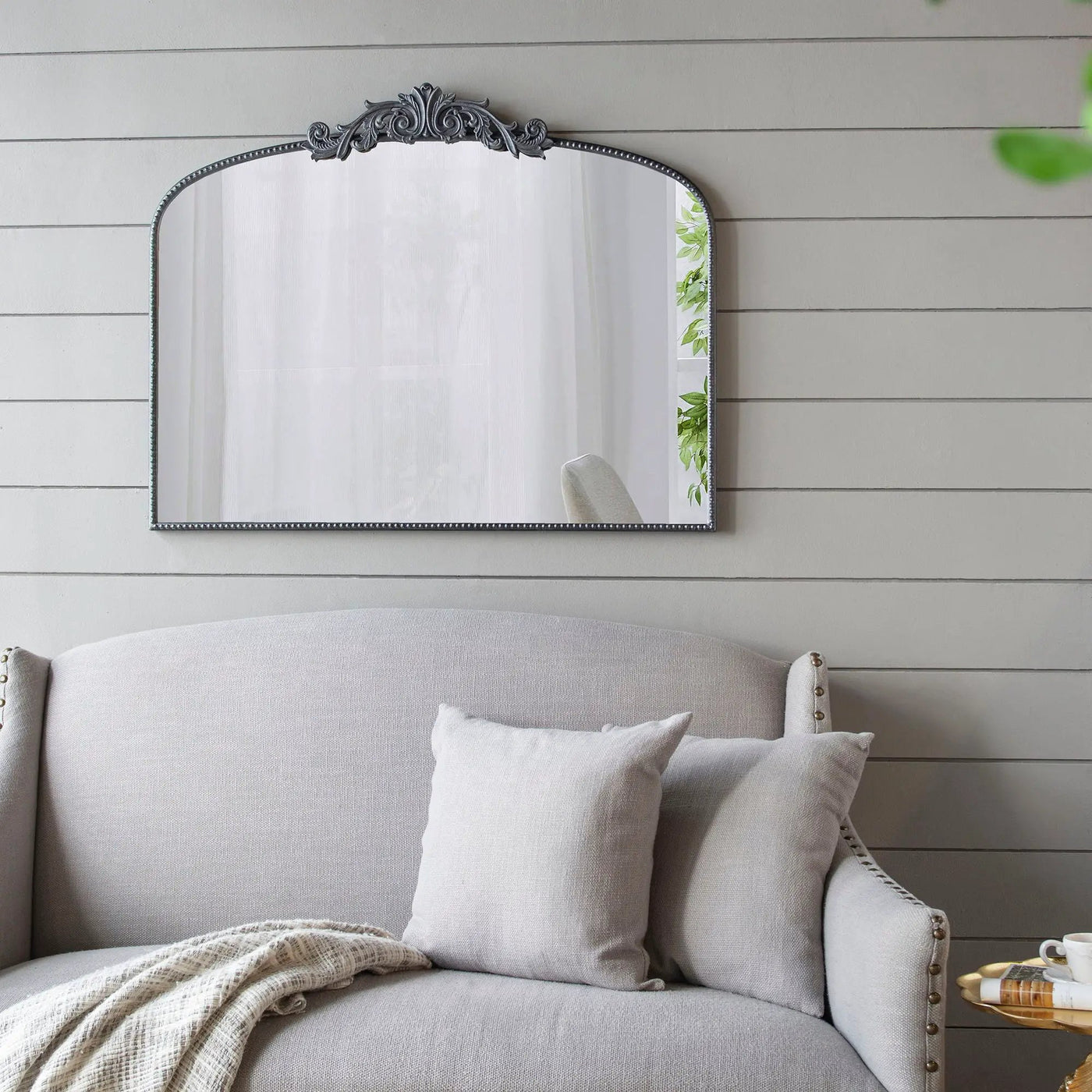 Arch Mirror, Baroque Inspired Wall Decor For Bathroom, Bedroom, Living Room by Unique Piece Furniture