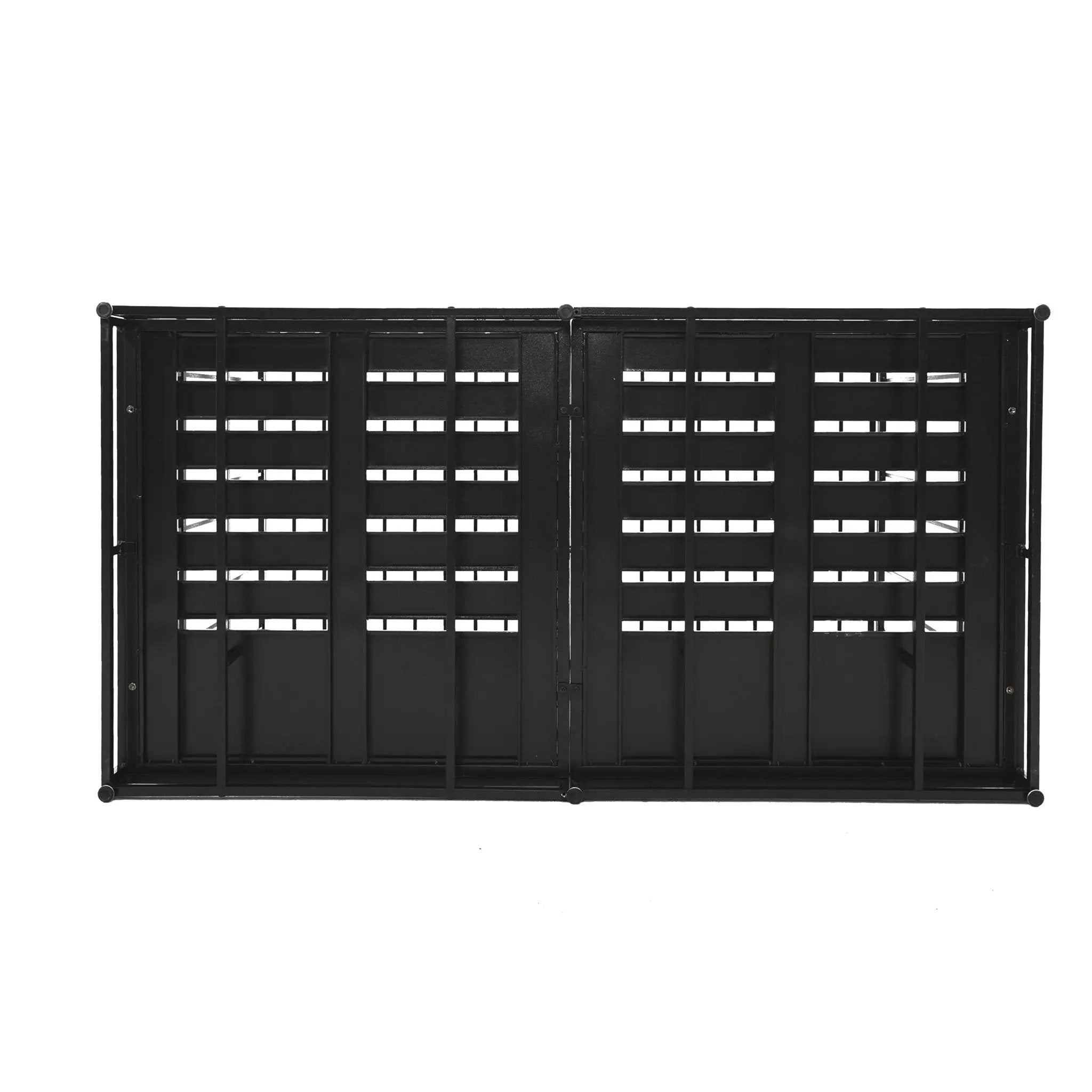 Extra Large Heavy Duty Dog Crate With Removable Pans For Dogs - Black by HouseOfZazla