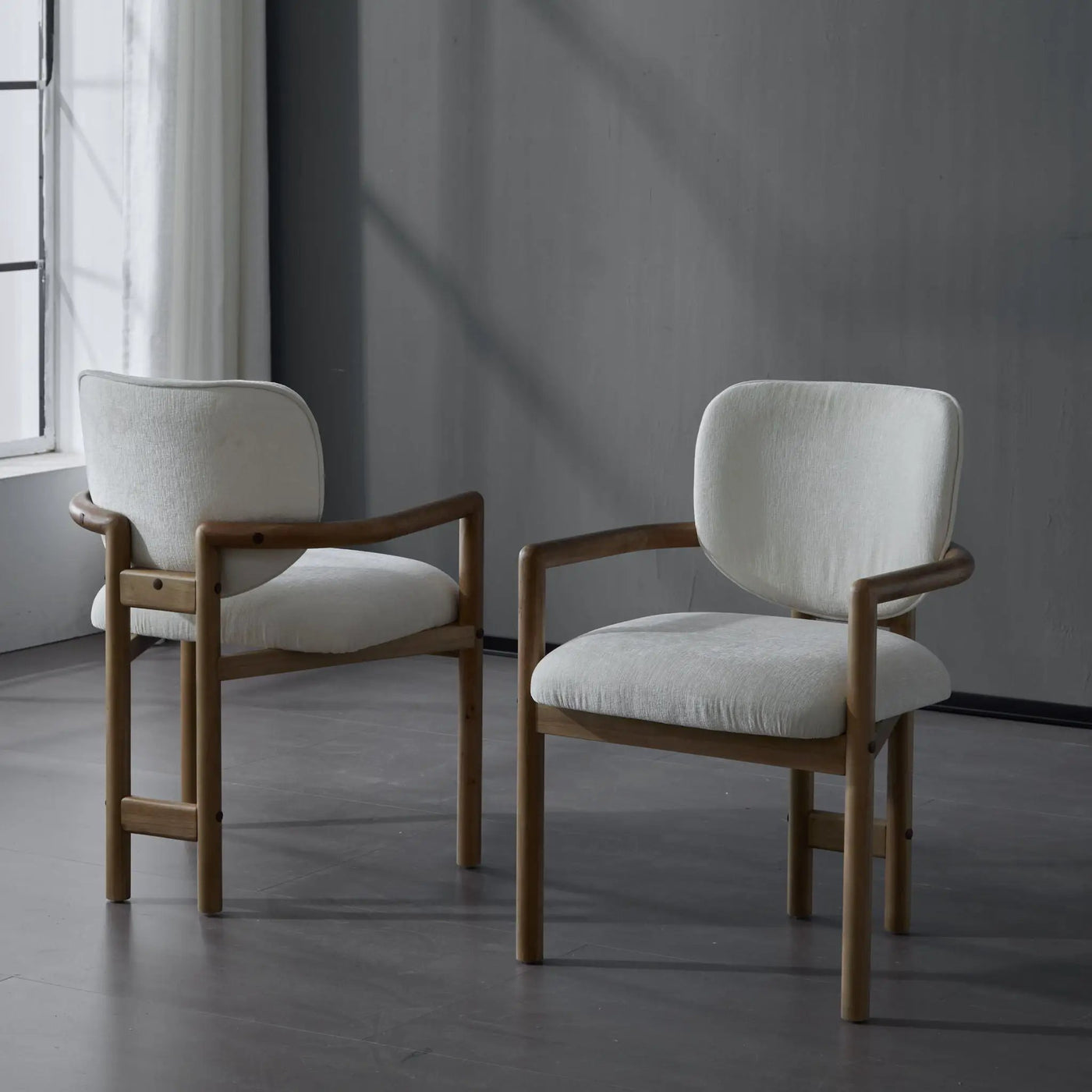 Upholstered Arm Dining Chairs (Set of 2) by HouseOfZazla
