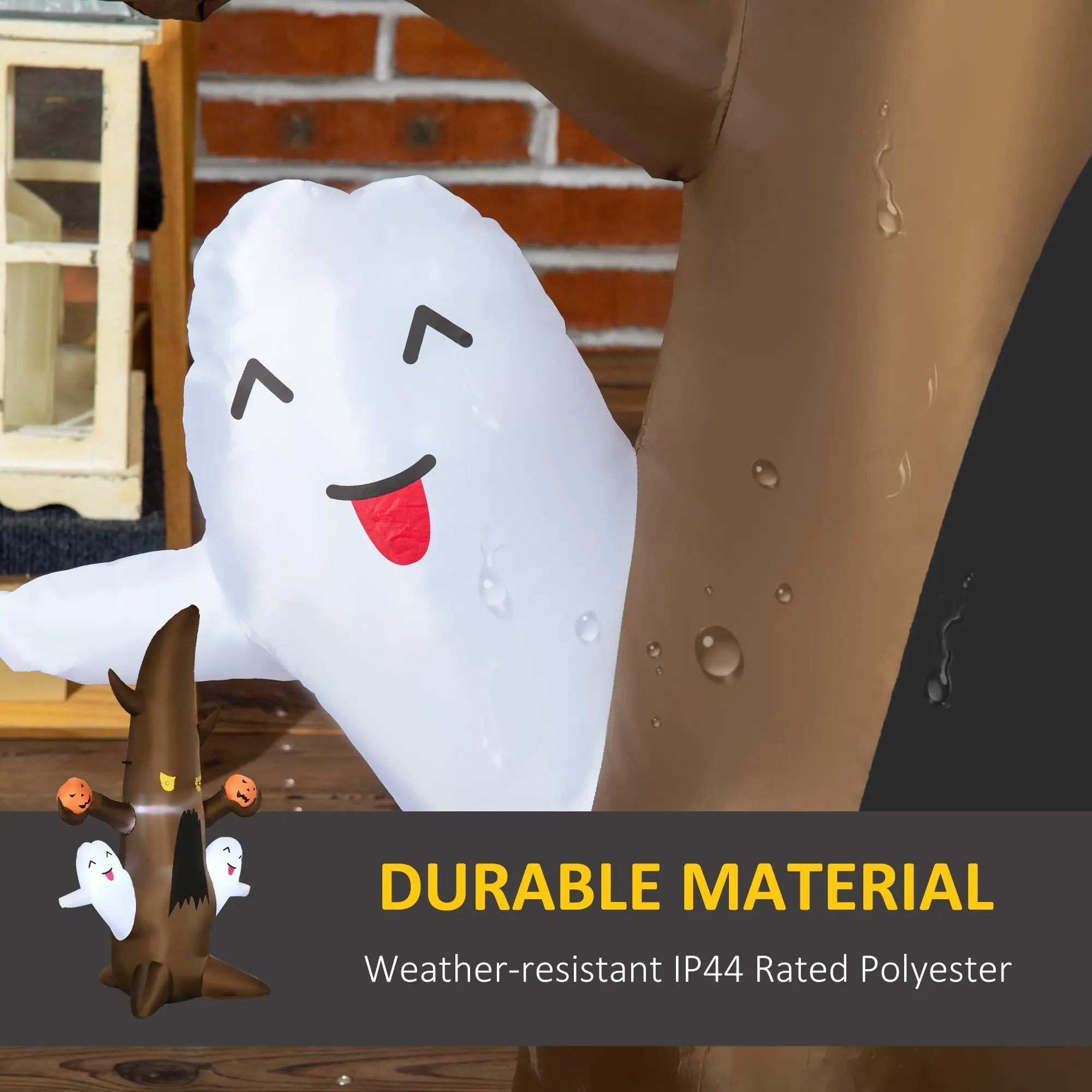 5FT Illuminated Inflatable Halloween Ghost Tree by HouseOfZazla
