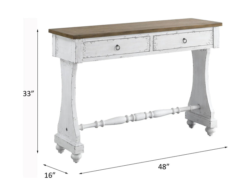 Carminda - Console Table - Antique White by Unique Piece Furniture