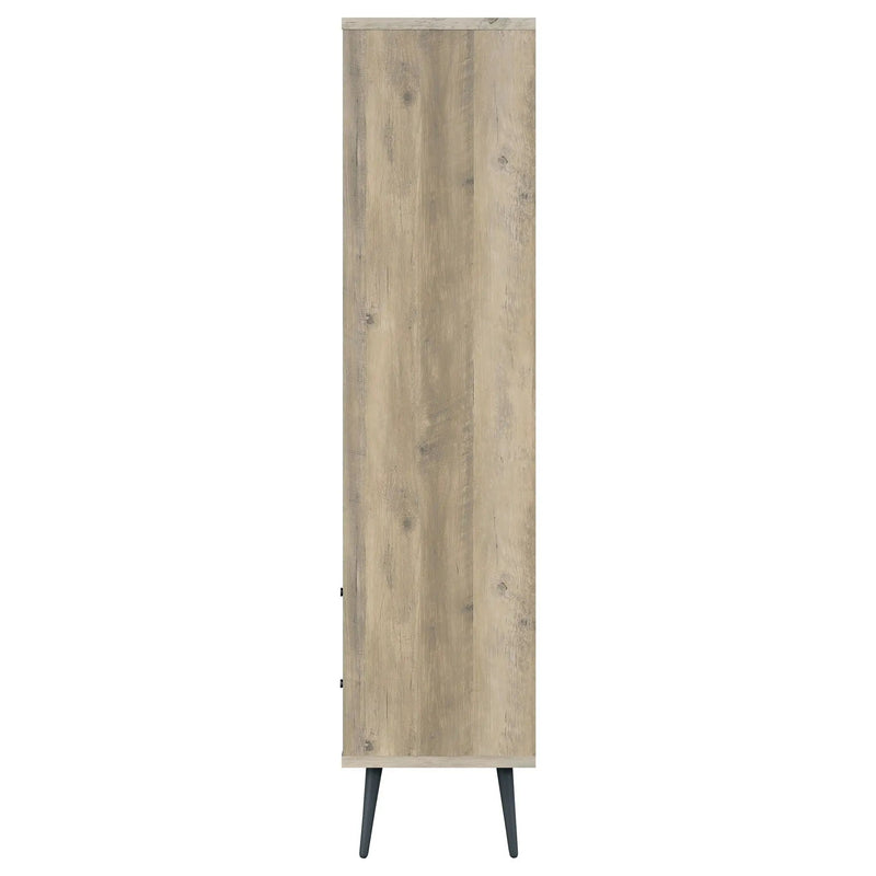 Maeve 70-inch 3-shelf Bookcase with Drawers Distressed Pine by Unique Piece Furniture
