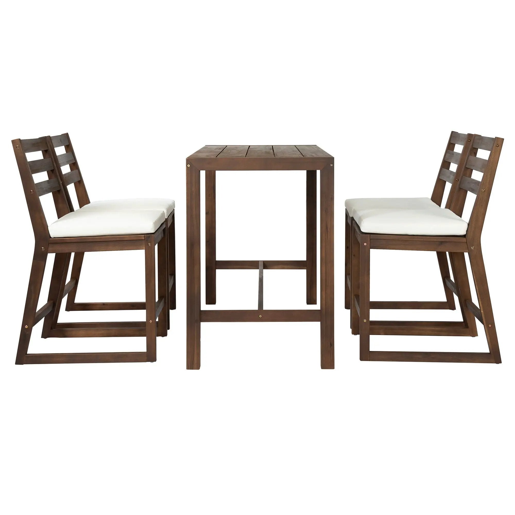 Patio Bar Set With Ergonomic Chairs