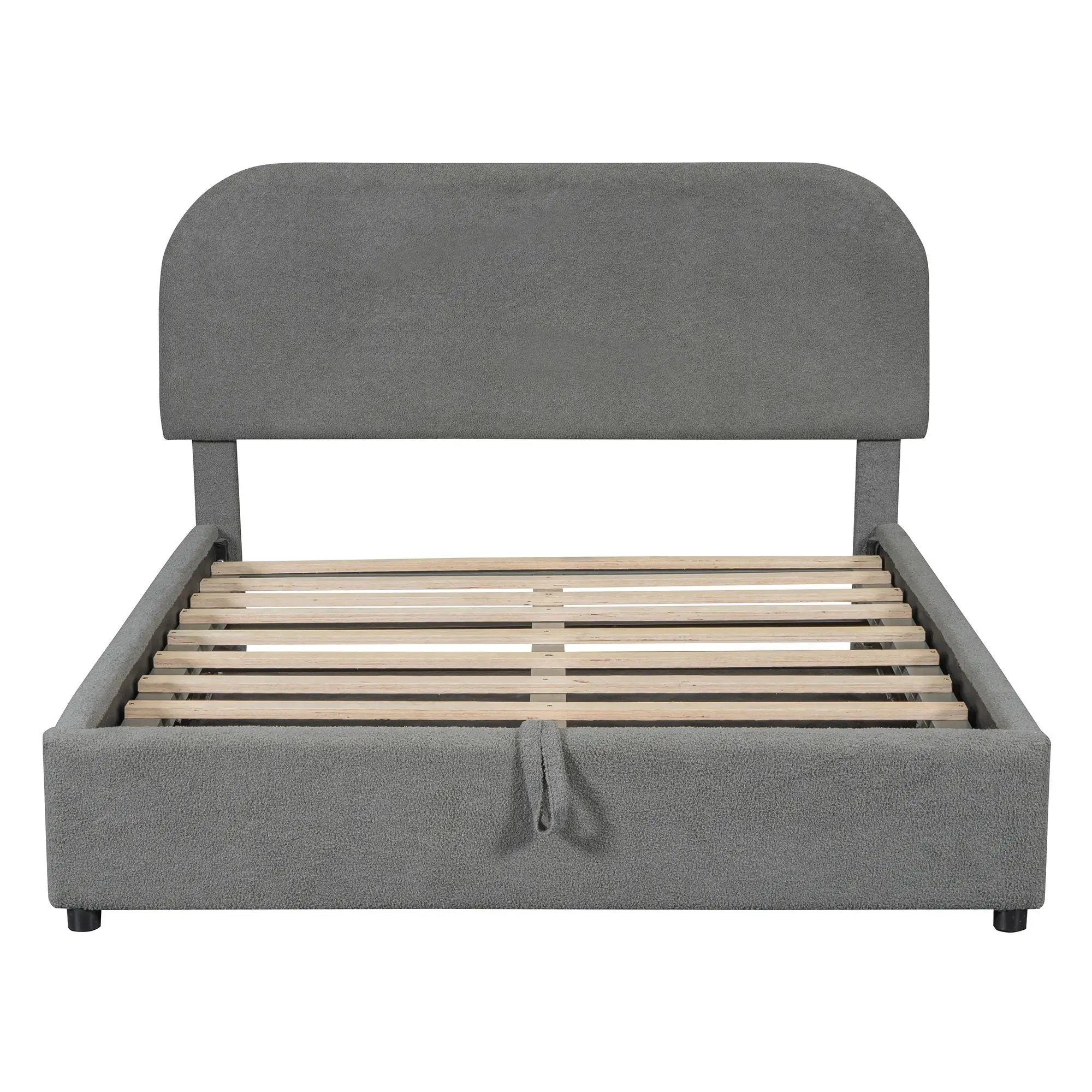 Upholstered Platform Bed With Hydraulic Storage System by HouseOfZazla