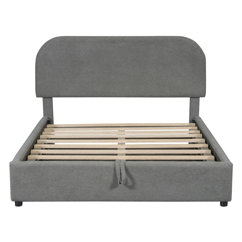 Upholstered Platform Bed With Hydraulic Storage System by HouseOfZazla