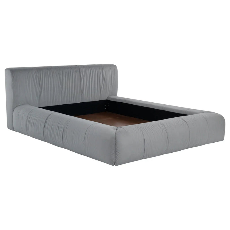 Wilshire Upholstered Queen Platform Bed Grey by Unique Piece Furniture