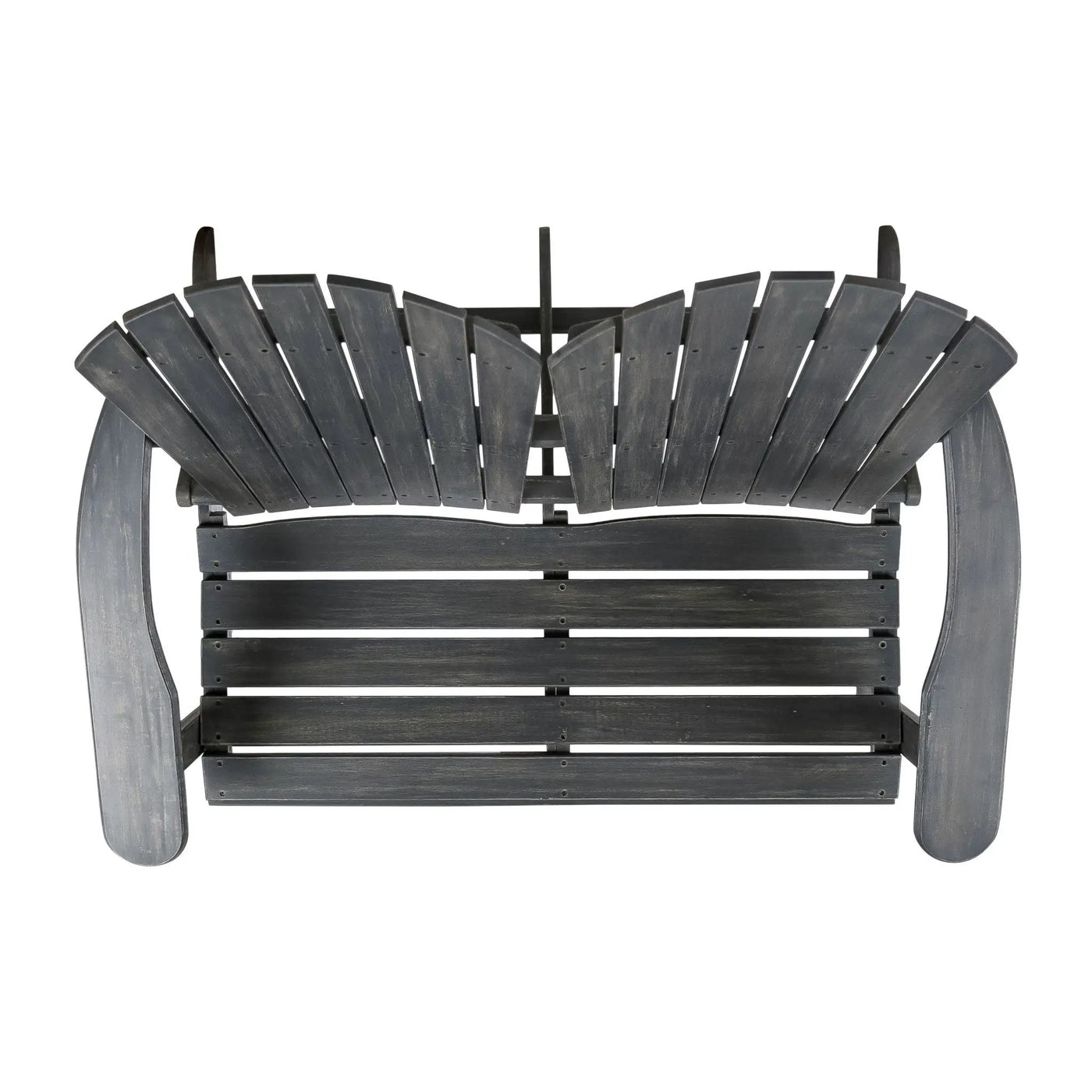 Outdoor Adirondack Rocking Loveseat With Hand Crafted Details by HouseOfZazla
