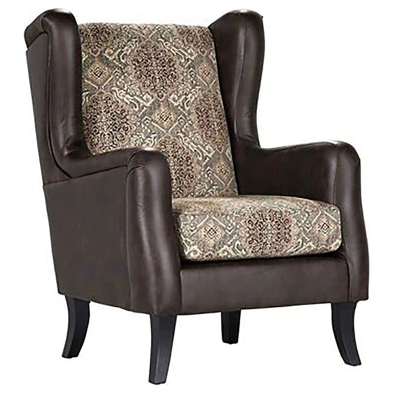 Brookridge - Wingback Accent Club Chair - Brown by HouseOfZazla