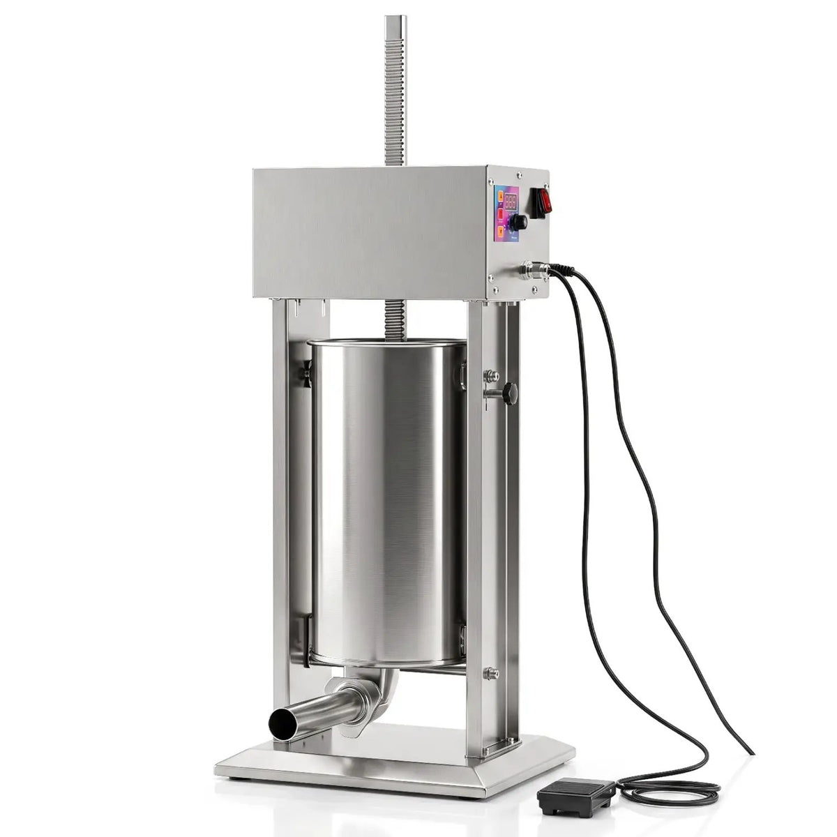 15L Electric Sausage Stuffer with 4 Tubes & Foot Pedal by DirectDeals