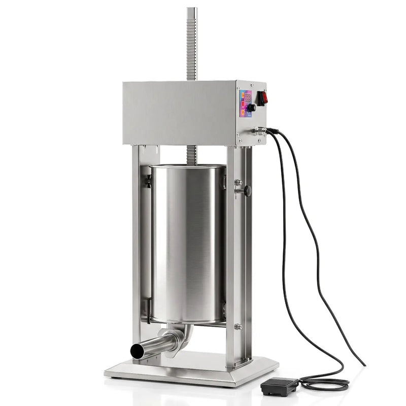 15L Electric Sausage Stuffer with 4 Tubes & Foot Pedal by DirectDeals