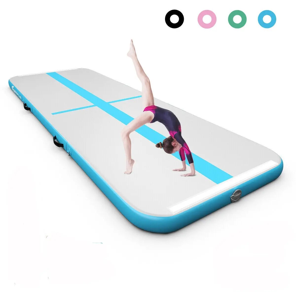 10 Feet Inflatable Gymnastics Tumbling Mat with Pump by DirectDeals