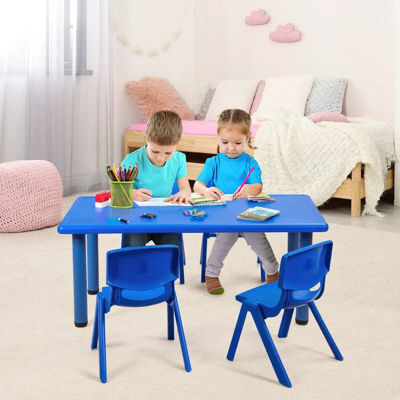 Kids Plastic Rectangular Learn and Play Table by DirectDeals