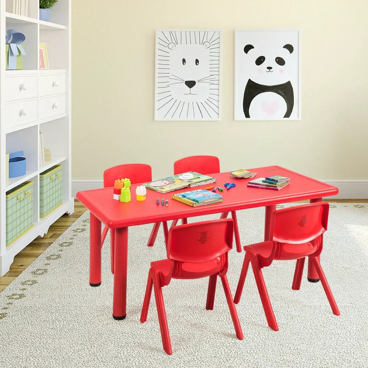 4-pack Kids Plastic Stackable Classroom Chairs by DirectDeals