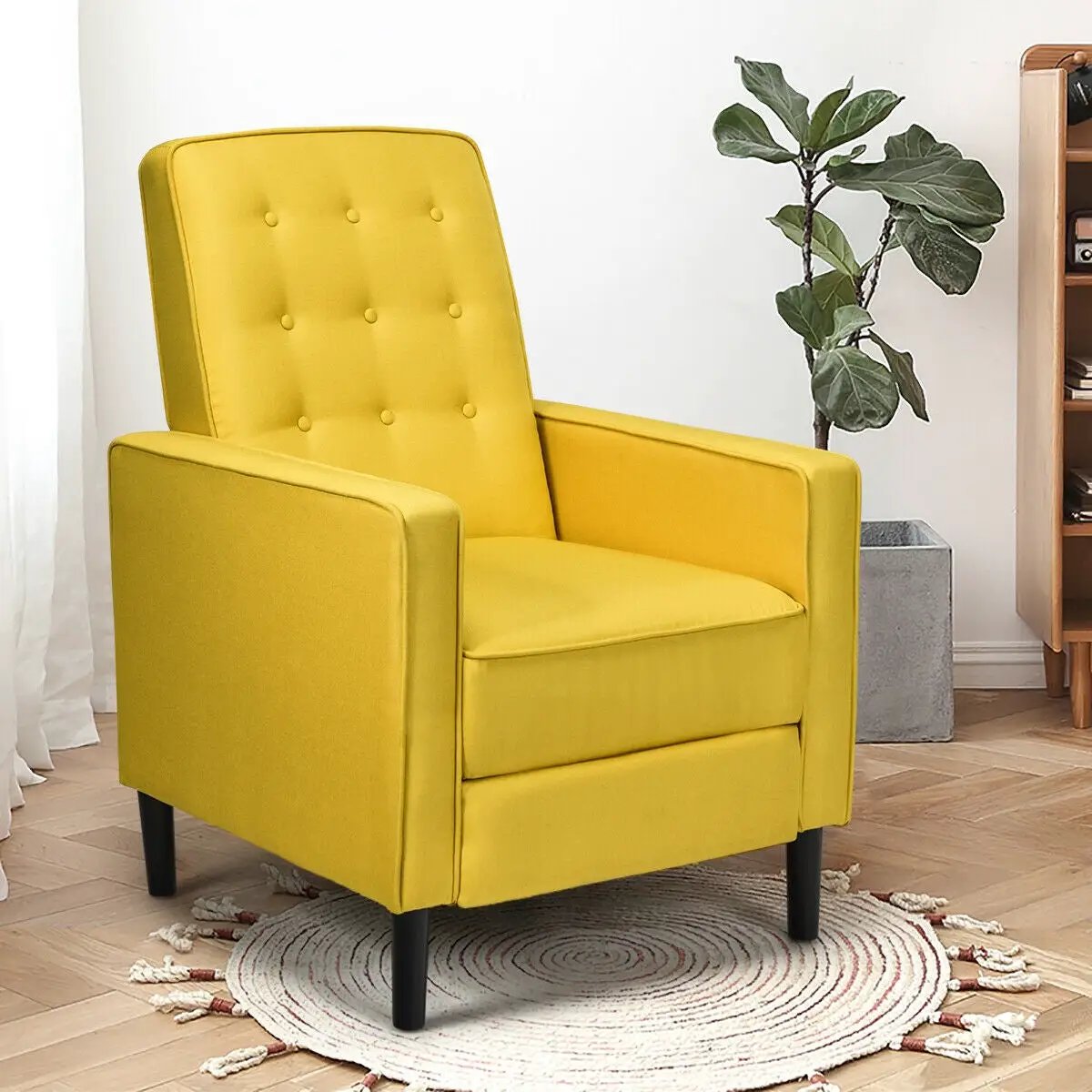 Mid-Century Push Back Recliner Chair, photo 2 of 24